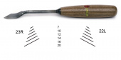 Стамеска клюкарза  плоская скошенная 22/8 (левая) BOL - 22/8L