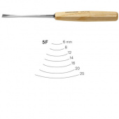 Стамеска прямая "рыбий хвост" полукруглая Pfeil 5F/14