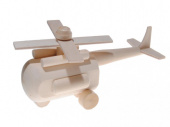 Игрушка из дерева. Вертолет на колесах. 155х80х85мм Игрушка_Верт