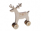 Игрушка из фанеры - Олень с рогами 15x13 см Toys-Олень
