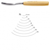 № 7L/14 Полукруглые прямые стамески Pfeil, для резьбы по дереву