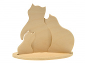 Игрушка из фанеры - Кошки три в одном 15x13 см Toys-Кошки 3