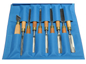 Набор из 10 кованых резцов для резьбы по дереву.
